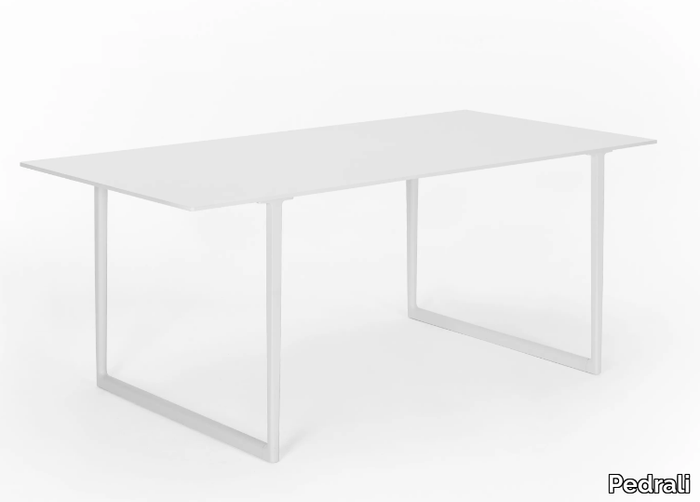 TOA TABLE OUTDOOR - Rectangular HPL and aluminium table _ Pedrali