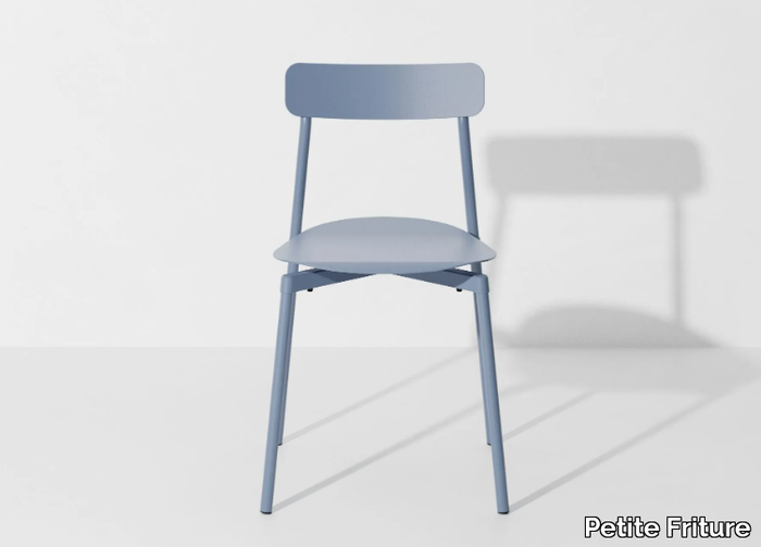 FROMME - Stackable powder coated aluminium chair _ Petite Friture