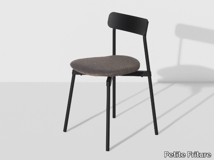 FROMME - Stackable chair with fabric seat _ Petite Friture