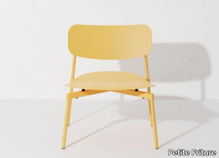 FROMME - Stackable powder coated aluminium easy chair _ Petite Friture