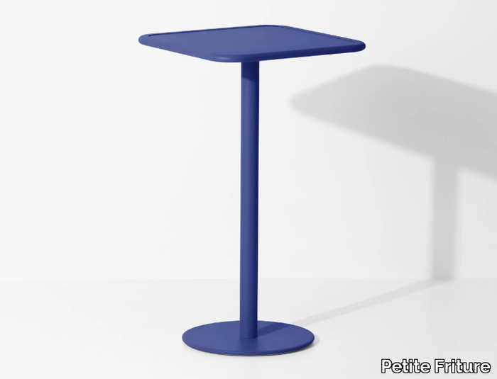 WEEK-END - Square powder coated aluminium high table _ Petite Friture