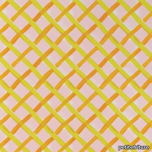 Wallpaper Les Crafties - Croisillon / Pink