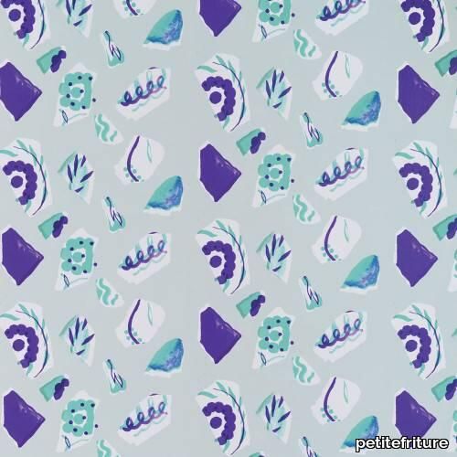 Wallpaper Les Crafties - Mosaique / Blue