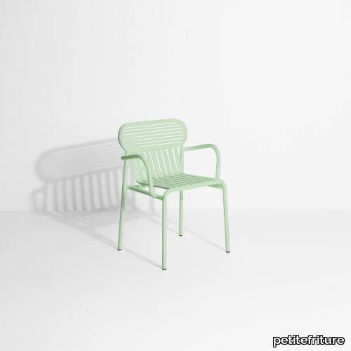 Week-end Week-End Garden Chair with armrests - Pastel Green Studio Brichet-Ziegler