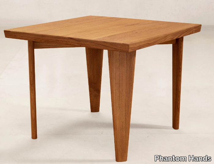 SQUARE TABLE - Square teak table _ Phantom Hands