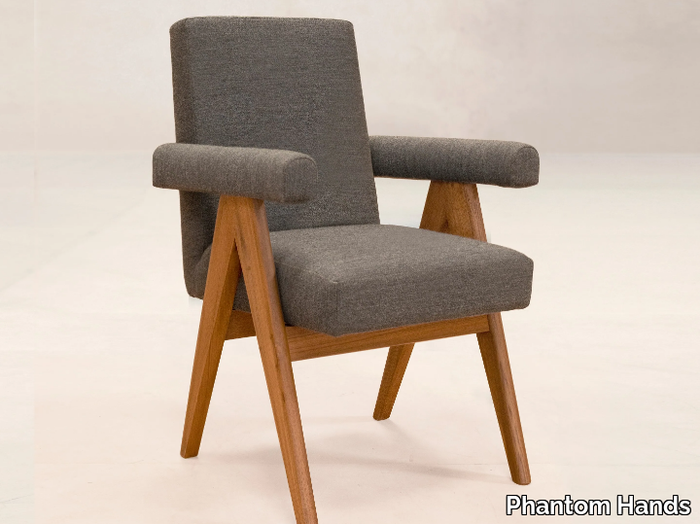 UPHOLSTERED OFFICE CHAIR - Fabric chair with armrests _ Phantom Hands