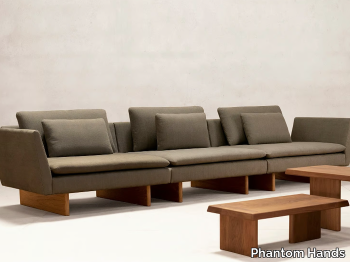 X + L 05 - Modular 3 seater fabric sofa _ Phantom Hands