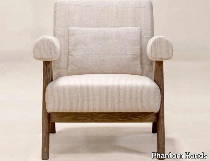 KESA SAND - Fabric armchair with armrests _ Phantom Hands