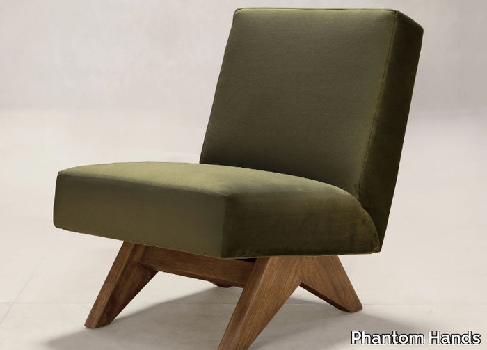 UPHOLSTERED ARMLESS CHAIR - Fabric easy chair _ Phantom Hands