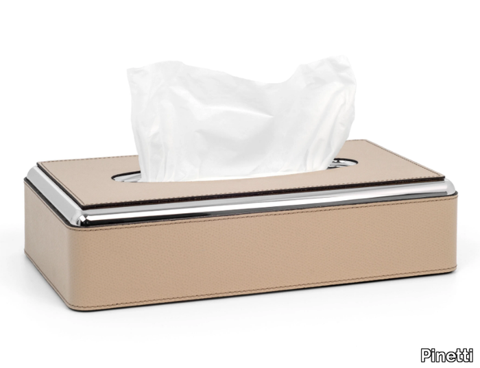 Tissue dispenser - Countertop leather hand towel dispenser _ Pinetti