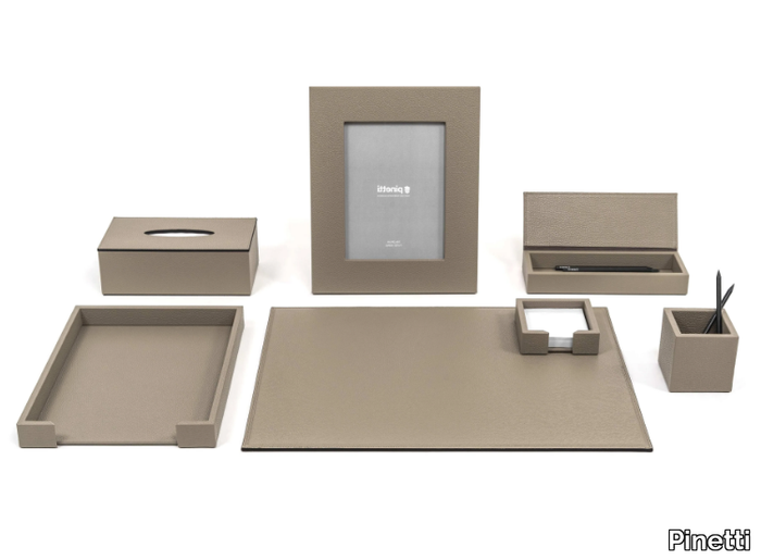 Desk set - Leather desk set _ Pinetti