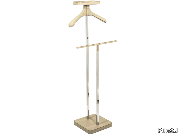 JOHN - Steel and leather valet stand _ Pinetti