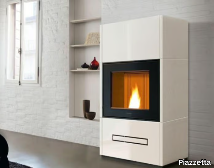 BERNA - Pellet stove with WiFi _ Piazzetta