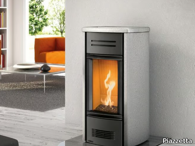 G958 M - Gas steel stove for air heating _ Piazzetta