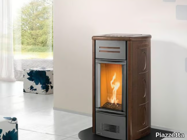 G958 - Gas steel stove for air heating _ Piazzetta