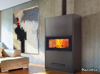 DAVOS - Wood-burning Central stove Class A _ Piazzetta