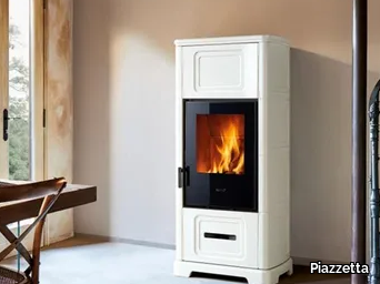 E928 C - Wood-burning stove for air heating Class A+ _ Piazzetta