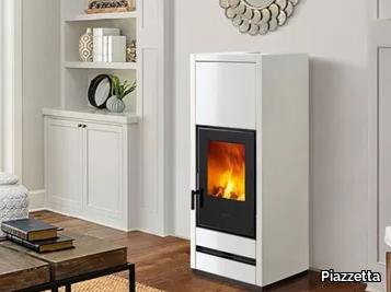 E928 M - Wood-burning wall-mounted stove Class A+ _ Piazzetta