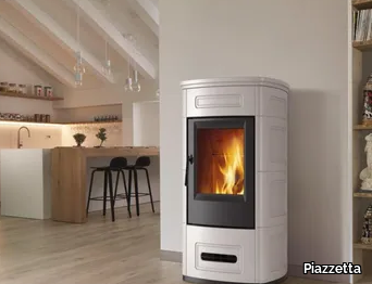 E928 - Wood-burning faïence stove Class A+ _ Piazzetta