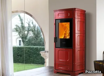 E228 C - Multi-fuel faïence stove with WiFi Class A+ _ Piazzetta