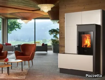 E228 H - Multi-fuel faïence stove Class A+ _ Piazzetta