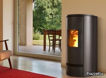 P920 T - Pellet steel stove Class A+ _ Piazzetta