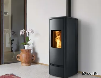 P930 M STEEL - Pellet steel stove _ Piazzetta