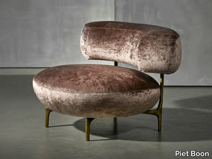 ELLA LIVING - Upholstered fabric armchair _ Piet Boon