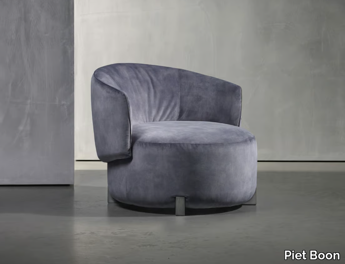 JANE - Upholstered fabric easy chair with armrests _ Piet Boon