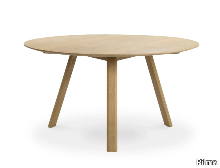 CHARLES - Round oak table _ Pilma