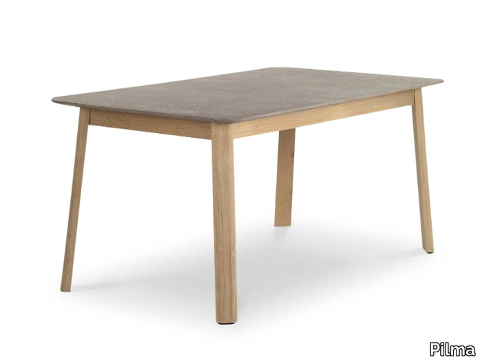 CHARLES - Rectangular cement table _ Pilma