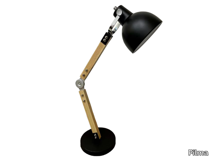 DENVER - Steel and wood desk lamp _ Pilma