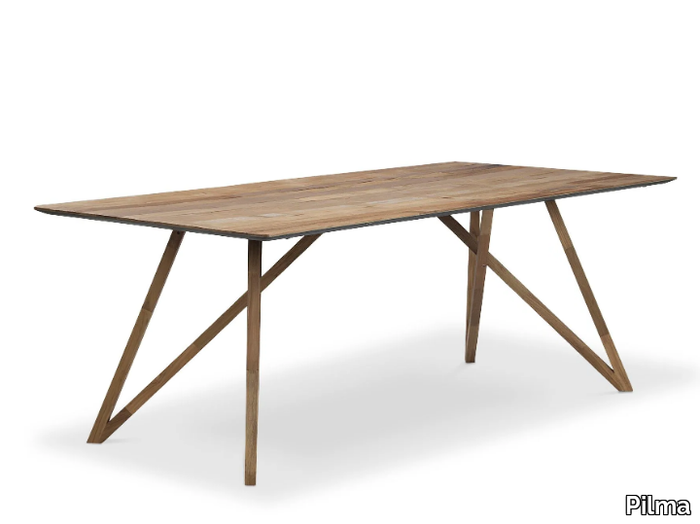 SPIDER - Rectangular teak table _ Pilma