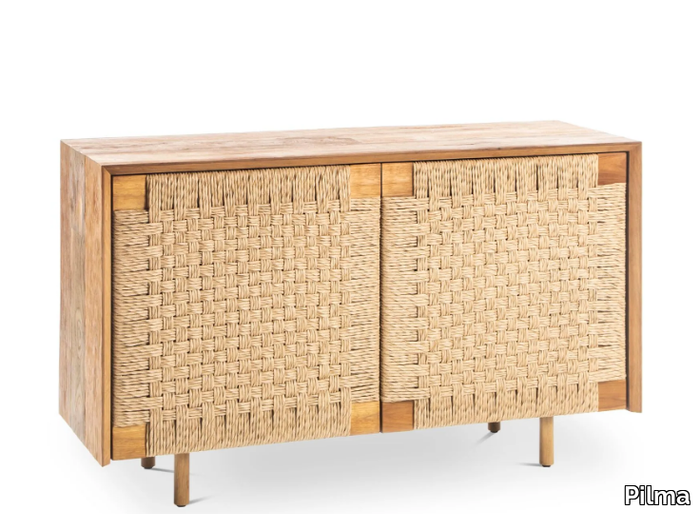 VIROTEC - Rattan sideboard with doors _ Pilma