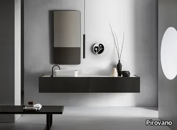 MILLENNIUM XL 105 - Wall-mounted vanity unit with integrated washbasin _ Pirovano