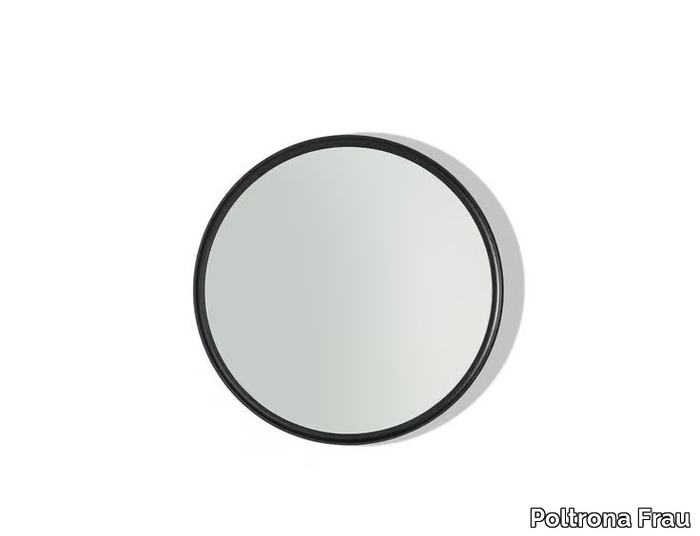 DUO - Round framed mirror _ Poltrona Frau