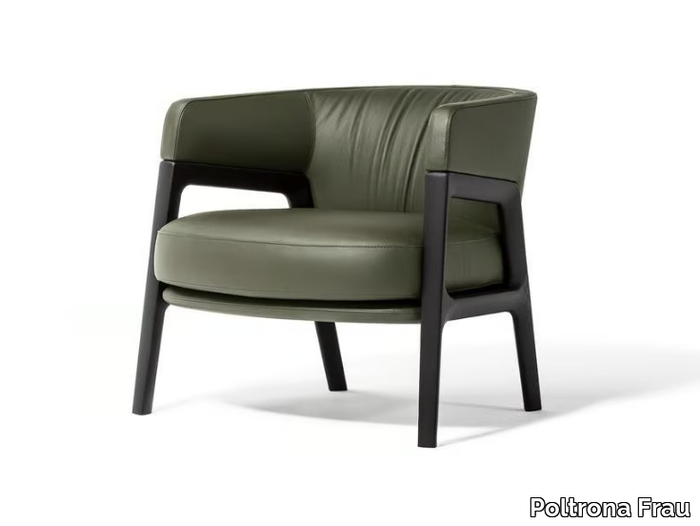 DUO - Leather armchair _ Poltrona Frau