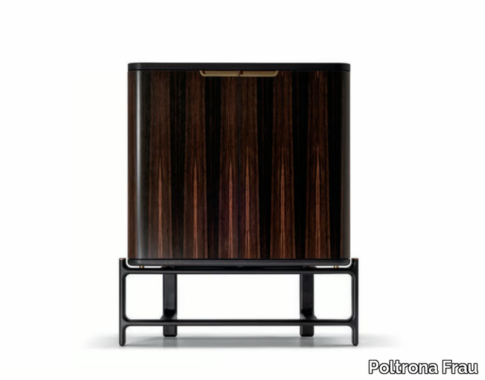 DUO - Walnut highboard _ Poltrona Frau