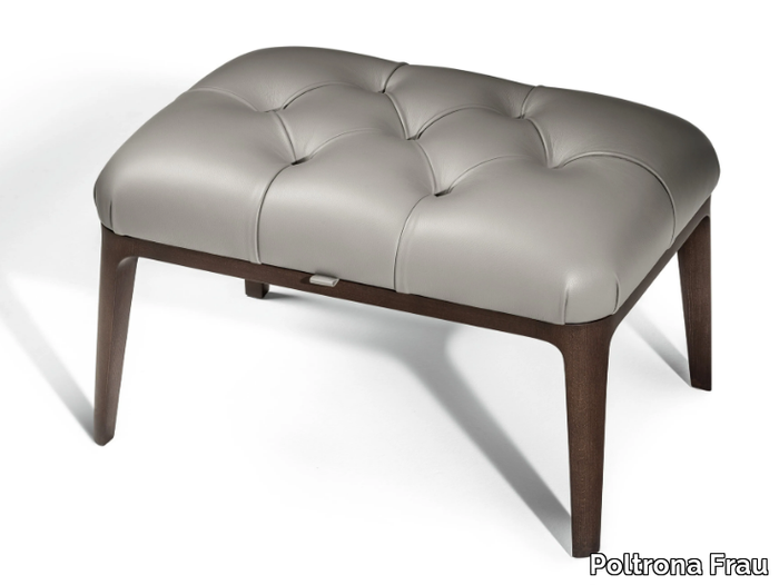 GLENN - Leather footstool _ Poltrona Frau