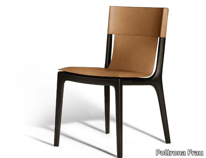 ISADORA - Tanned leather chair _ Poltrona Frau