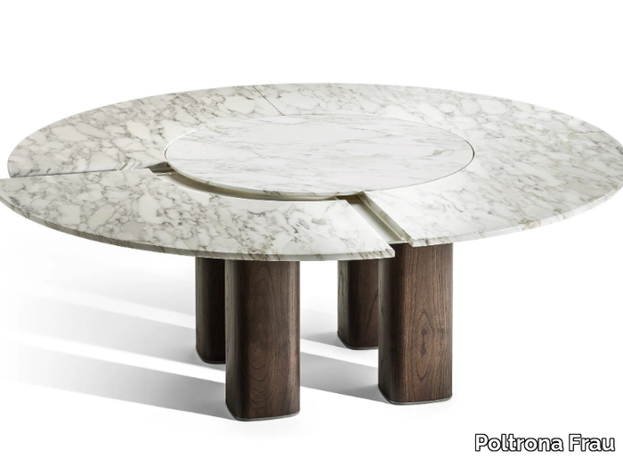 JANE - Round marble table _ Poltrona Frau