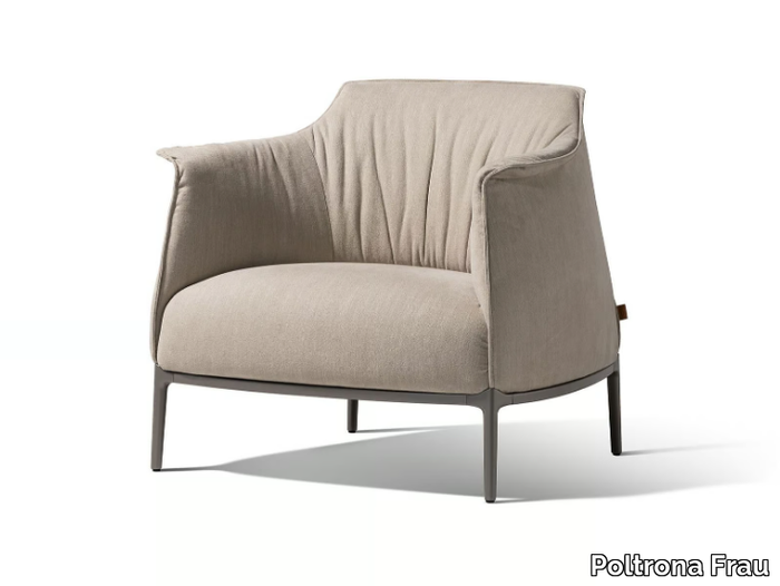 ARCHIBALD - Fabric armchair with armrests _ Poltrona Frau