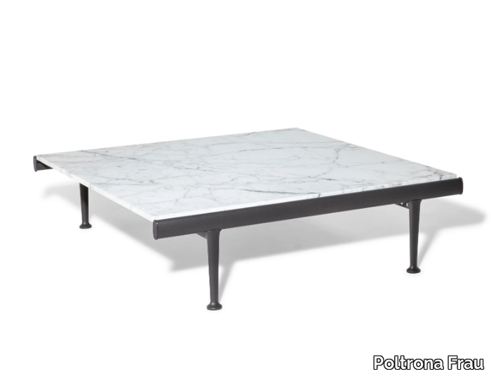 SOUVENIR D'ITALIE - Square low marble coffee table _ Poltrona Frau