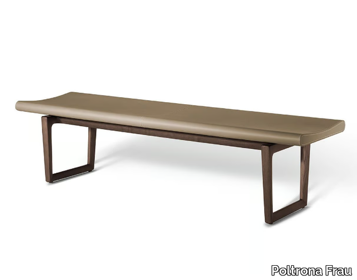 FIDELIO - Leather bench _ Poltrona Frau