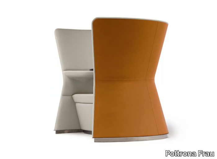 COVE - Leather armchair high-back _ Poltrona Frau