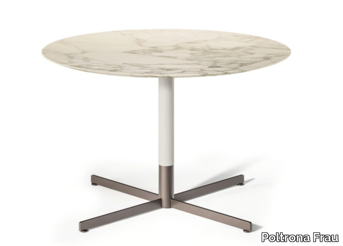 BOB BISTROT - Round Calacatta Oro marble coffee table _ Poltrona Frau