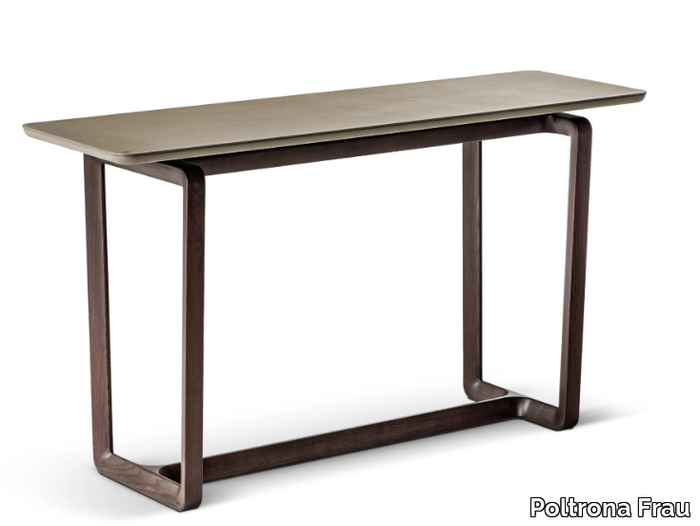 FIDELIO - Rectangular wooden console table _ Poltrona Frau