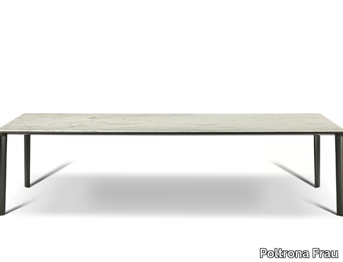 HOMEY - Rectangular marble table _ Poltrona Frau