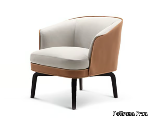 NIVOLA - Leather armchair _ Poltrona Frau