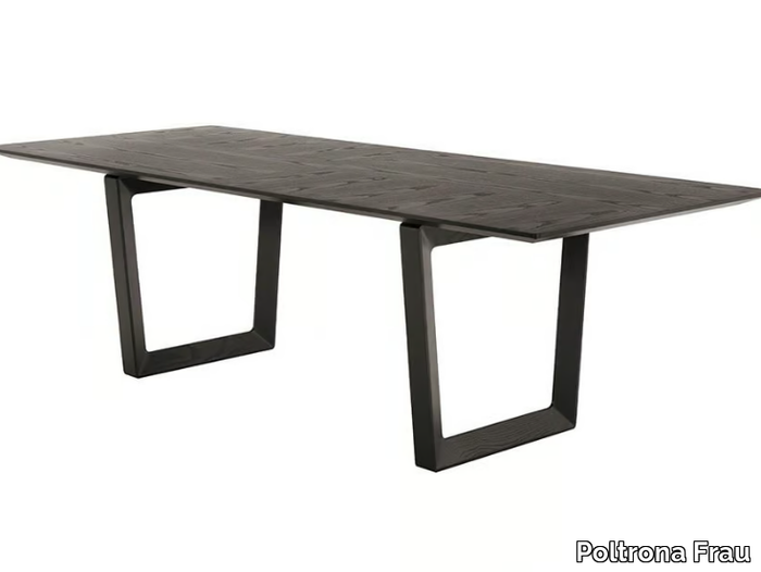 BOLERO - Rectangular solid wood table _ Poltrona Frau